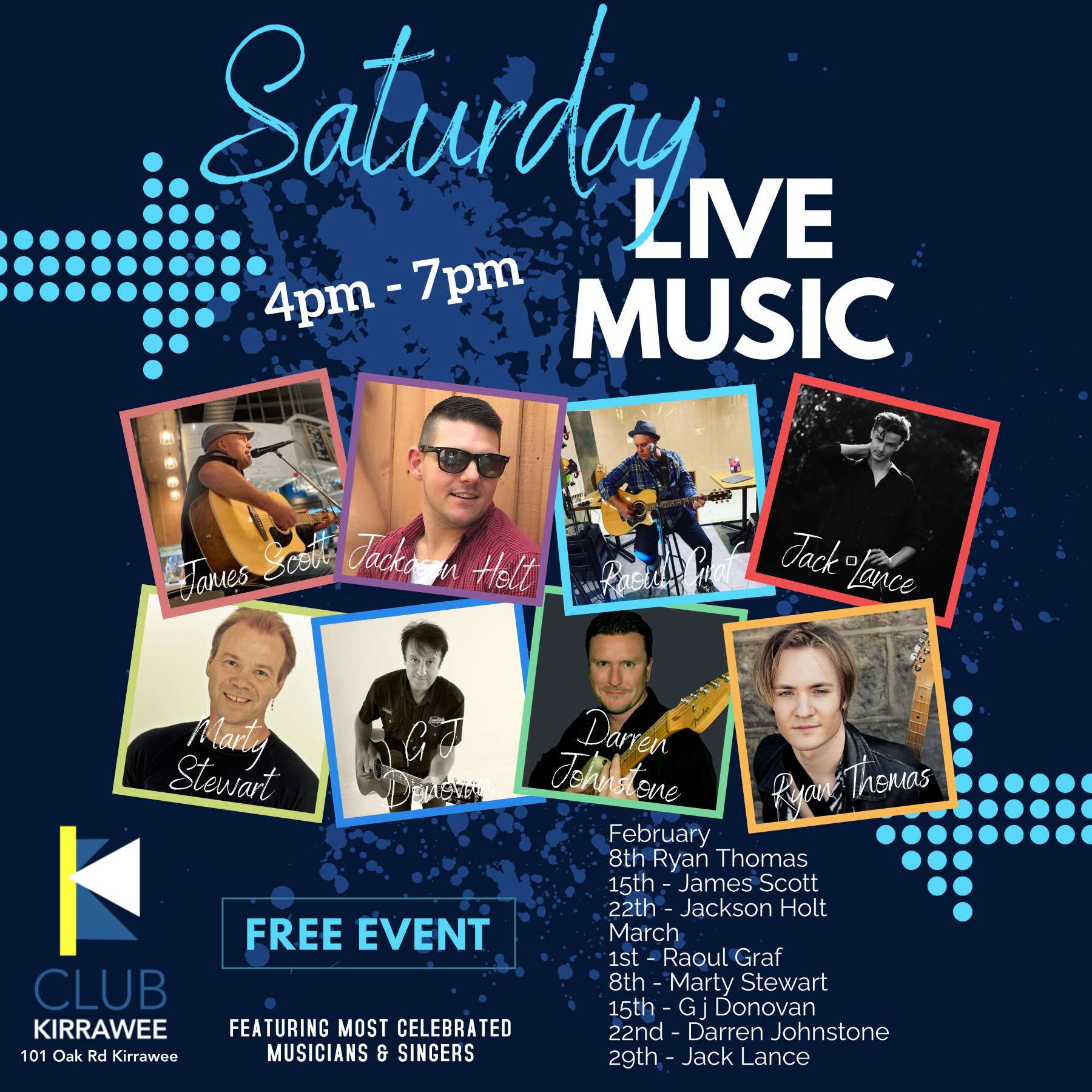 Live Music Saturday